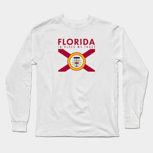 Florida Disc Golf - Flag Horizontal Long Sleeve T-Shirt